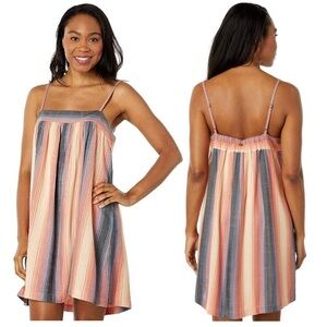 RIP CURL Melting Waves Striped Swim Cover Mini Dress size XL